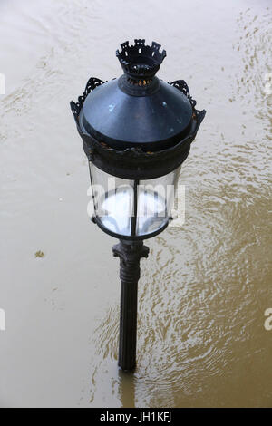 Les inondations à Paris en juin 2016. La France. Banque D'Images