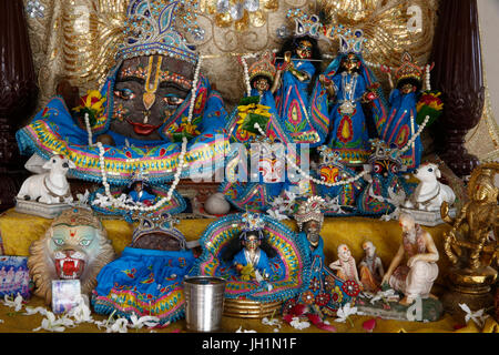 Sandipani muni pour les filles de l'école géré par Food for Life Vrindavan. L'Inde. Banque D'Images