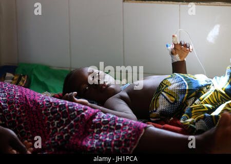 L'Afrique. Sotouboua hôpital. Unité de pédiatrie. Le Togo. Banque D'Images