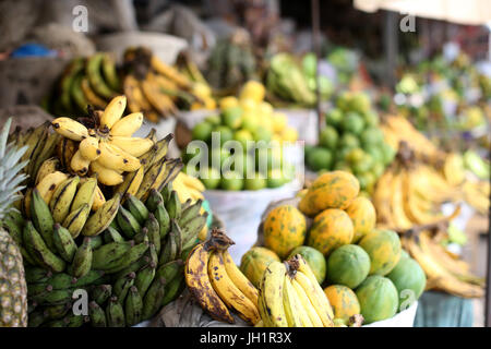 Marché de fruits d'Afrique. Lome. Le Togo. Banque D'Images