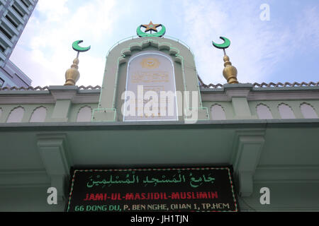 Mosquée musulman (la mosquée centrale de Saigon). Ho Chi Minh Ville. Le Vietnam. Banque D'Images