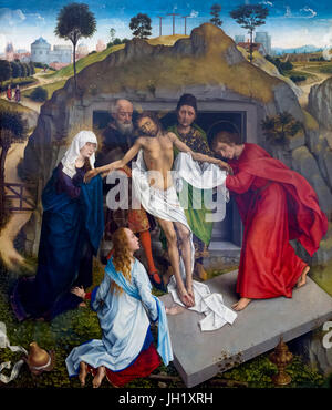 Lamentation du Christ, par Rogier van der Weyden, vers 1460, Galerie des Offices, Florence, Toscane, Italie, Europe Banque D'Images