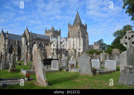 L'église St Mary, milieu du 14e siècle, l'église, dans la ville de Devon honiton, quart de la taille de la cathédrale d'Exeter prises au format paysage Banque D'Images