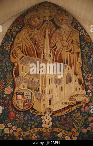 La Cathédrale Américaine de la Sainte-Trinité, Paris. La France. Banque D'Images