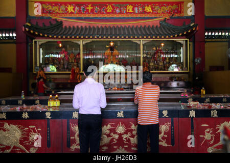 Lian Shan Shuang Lin, monastère. Singapour. Banque D'Images