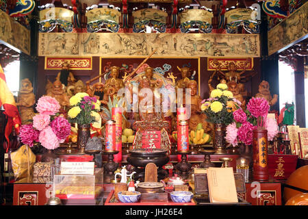 Yu Huang Gong Temple de l'Empereur de Jade céleste. Panthéon taoïste. Singapour. Banque D'Images