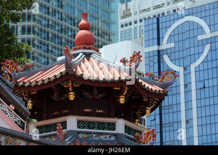 Temple Thian Hock Keng. Singapour. Banque D'Images