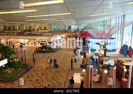 L'aéroport de Singapour Changi. Banque D'Images