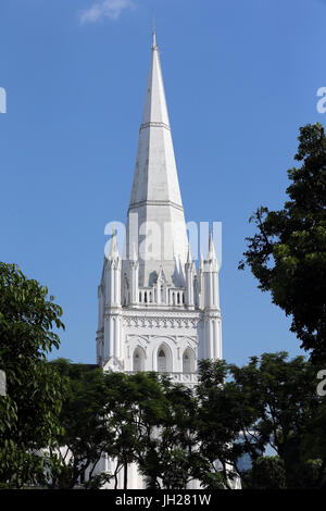 St Andrew's Cathedral. Singapour. Banque D'Images