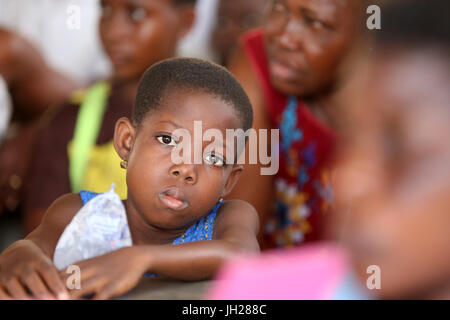 L'école primaire en Afrique. Schoolkids. Lome. Le Togo. Banque D'Images