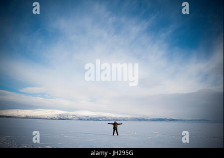 Tornetrask Lake, Abisko National Park, Suède, Scandinavie, Europe Banque D'Images