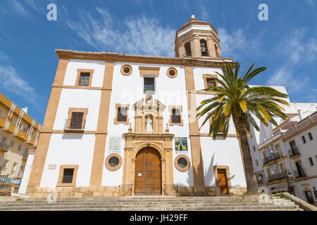 Vue de l'Iglesia de Nuestra Señora de la Merced, Ronda Ronda, Andalousie, Espagne, Europe Banque D'Images