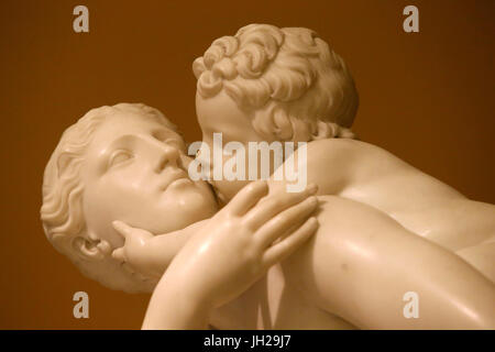 Le Victoria and Albert Museum. Édouard Hodges Baily. L'affection maternelle. 1837. En. (Détail) Royaume-Uni. Banque D'Images