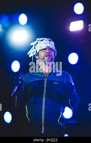 Florence, Italie. Jul 11, 2017. Jamiroquai live à Firenze Summer Festival Photo : Alessandro Bosio Crédit : Alessandro Bosio/Alamy Live News Banque D'Images