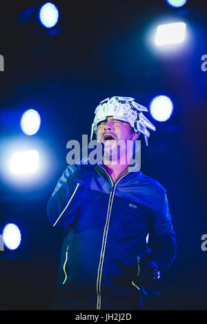 Florence, Italie. Jul 11, 2017. Jamiroquai live à Firenze Summer Festival Photo : Alessandro Bosio Crédit : Alessandro Bosio/Alamy Live News Banque D'Images