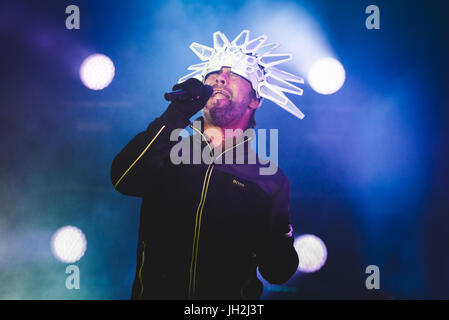 Florence, Italie. Jul 11, 2017. Jamiroquai live à Firenze Summer Festival Photo : Alessandro Bosio Crédit : Alessandro Bosio/Alamy Live News Banque D'Images