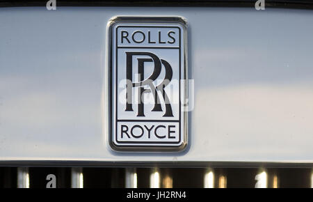 Westwood, Californie, USA. 11 juillet, 2017. Photo d'une Rolls Royce logo sur le Mardi 11 juillet 2017 ARORIZO.ARMANDO. Credit : Armando Arorizo/Prensa Internacional/ZUMA/Alamy Fil Live News Banque D'Images