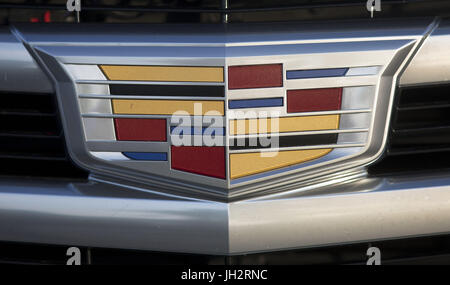 Westwood, Californie, USA. 11 juillet, 2017. Photo d'une Cadilac logo sur le Mardi 11 juillet 2017 ARORIZO.ARMANDO. Credit : Armando Arorizo/Prensa Internacional/ZUMA/Alamy Fil Live News Banque D'Images