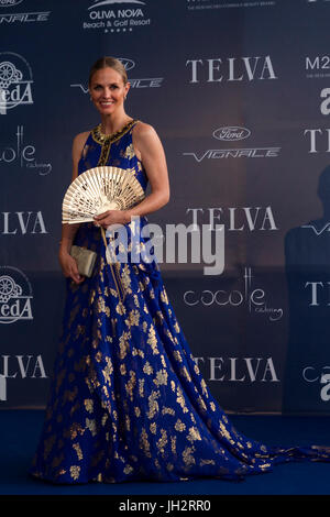 Genoveva Casanova dans le 'T' accorde aux arts, sciences sociales et sport, amener par Telva magazine. Dans le palais des arts Reine Sofia de Valence. À Valence à 12 Juillet, 2017. Banque D'Images