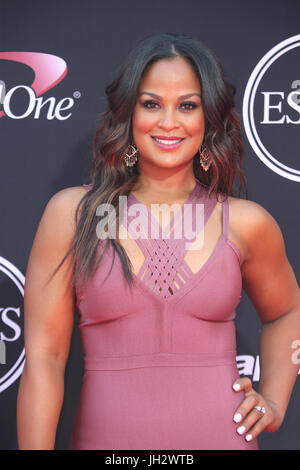 Los Angeles, CA, USA. 12 juillet, 2017. Laila Ali à la 25e ESPYS lors du Microsoft Theatre de Los Angeles, Californie le 12 juillet 2017. Credit : Faye Sadou/media/Alamy Punch Live News Banque D'Images
