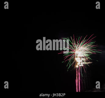 D'artifice sur Coney Island de Brooklyn Banque D'Images