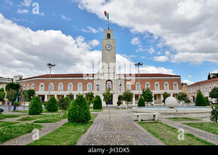 Hôtel de ville centre de Mussolini a fondé Ville de Latina, Italie Banque D'Images