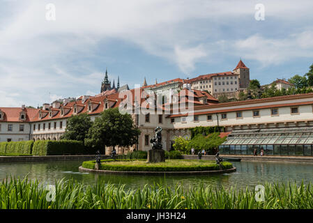 Les Jardins du Palais Wallenstein, Prague Banque D'Images