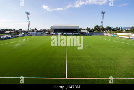 Vue générale du parc Oriel, terrain d'origine du Dundalk FC avant le match de qualification de la Ligue des Champions, deuxième tour, première jambe.APPUYEZ SUR ASSOCIATION photo.Voir PA Story soccer Dundalk.Date de la photo: Mercredi 12 juillet 2017.Le crédit photo devrait se lire comme suit : Liam McBurney/PA Wire Banque D'Images