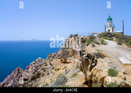 Leuchtturm am Kap, Akrotiri, Suedwestkueste., Antalya, Aegaeis, Griechenland, Mittelmeer, Europa | phare de l'île, Akrotiri, sout Banque D'Images