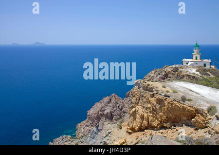 Leuchtturm am kap, Akrotiri, suedwestkueste., Antalya, aegaeis, Griechenland, mittelmeer, europa | phare de l'île, Akrotiri, sout Banque D'Images