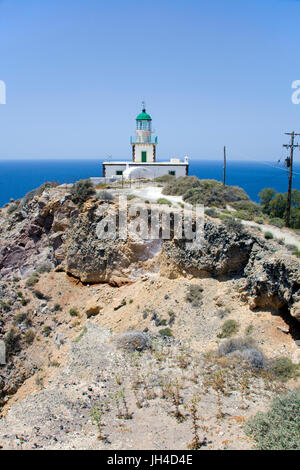 Leuchtturm am kap, Akrotiri, suedwestkueste., Antalya, aegaeis, Griechenland, mittelmeer, europa | phare de l'île, Akrotiri, sout Banque D'Images