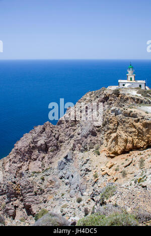 Leuchtturm am kap, Akrotiri, suedwestkueste., Antalya, aegaeis, Griechenland, mittelmeer, europa | phare de l'île, Akrotiri, sout Banque D'Images