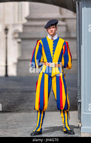 Garde Suisse, Vatican, Rome, Italie Banque D'Images