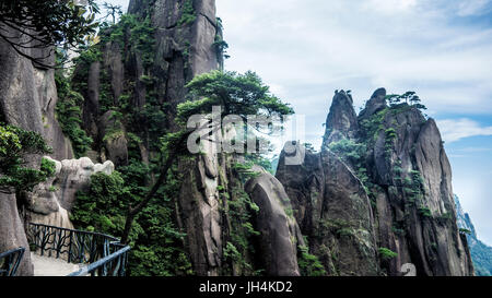 Le mont Sanqingshan, Jiangxi, Chine Banque D'Images