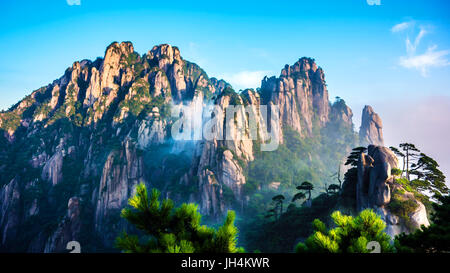 Le mont Sanqingshan, Jiangxi, Chine Banque D'Images