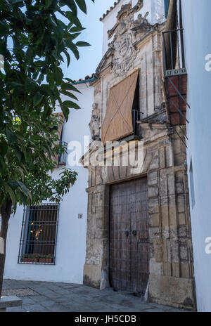 Palais du Marquis de Viana, précédemment connu sous le nom de Palais des grills de Don Gome, Bâtiment du xivème siècle de style manierista, Cordoue, Espagne Banque D'Images