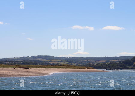 Exmouth, fleuve exe, Devon Coast (Côte, littoral, zones côtières, zones côtières, des endroits pittoresques, des paysages pittoresques, des lieux pittoresques, pittoresque, vue, Banque D'Images