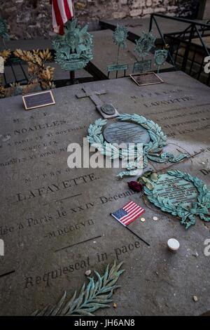 Le général LAFAYETTE'S TOMB Banque D'Images