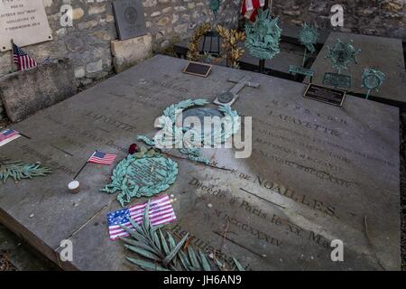 Le général LAFAYETTE'S TOMB Banque D'Images