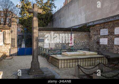 Le général LAFAYETTE'S TOMB Banque D'Images