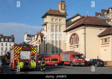 Fonction SUR LES POMPIERS DE RENNES, FRANCE Banque D'Images