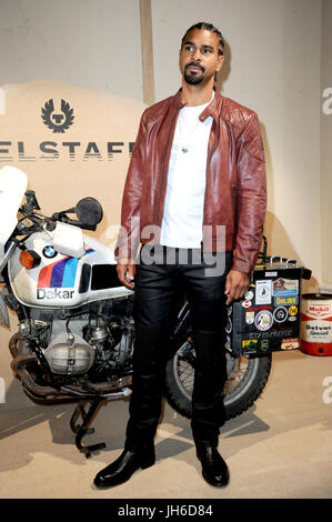 Belstaff Présentation au cours de la London Fashion Week collections homme à Somerset House à Londres. Avec : David Haye Où : London, Royaume-Uni Quand : 12 juin 2017 Source : WENN.com Banque D'Images