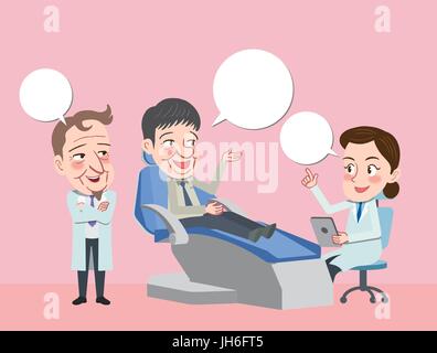 Dimensions télévision character design concept ,médecin vector illustration Illustration de Vecteur