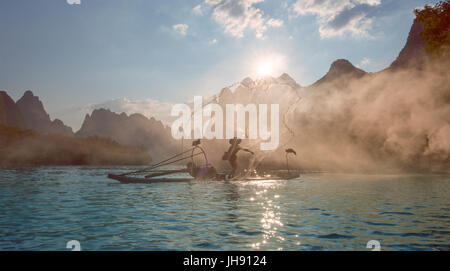 Lijiang,Guilin Guangxi,Chine, Banque D'Images