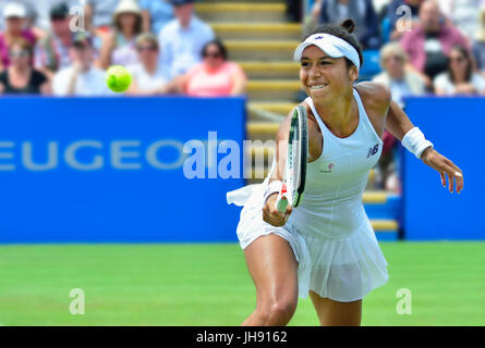 Heather Watson (GB) à l'affiche à l'International Aegon, Eastbourne 2017 Banque D'Images