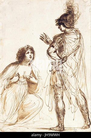 Guercino (SIR) - Cléopâtre et Octave - Banque D'Images