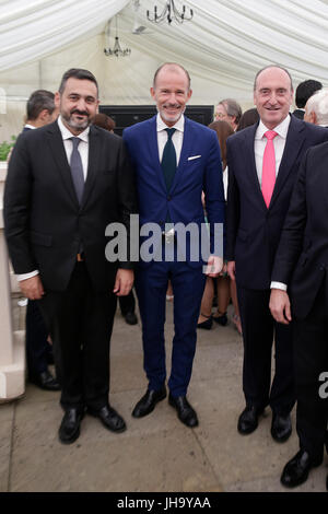 Londres, Royaume-Uni. Jul 13, 2017. Kyril de Bulgarie lors de la réception de la communauté espagnole à l'occasion de leur visite officielle au Royaume-Uni à Londres le jeudi le 13 juillet 2017. Le deuxième jour de leur circuit 3 jours de crédit Royaume-uni : Gtres más información en ligne Comuniación,S.L./Alamy Live News Banque D'Images