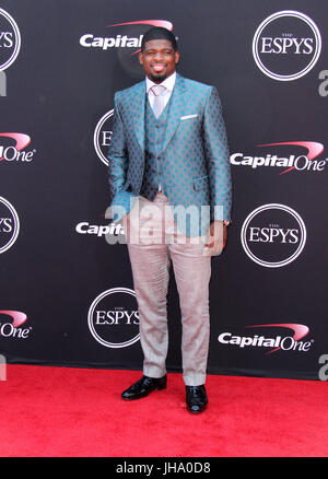 Los Angeles, CALIFORNIE, États-Unis. 12 juillet 2017. 12 juillet 2017 - Los Angeles, Californie - P.K. Subban. 2017 ESPYS Awards arrivées au Microsoft Theatre de Los Angeles. Crédit photo : AdMedia Banque D'Images