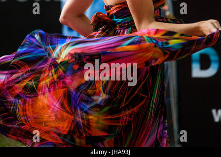 Londres, Royaume-Uni. Le 13 juillet, 2017. Clara à Paget Première mondiale de Dunkerque le jeudi 13 juillet 2017 tenue à ODEON Leicester Square, Londres. Sur la photo : Clara Paget. Credit : Julie Edwards/Alamy Live News Banque D'Images