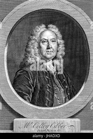 COLLEY CIBBER (1671-1757) acteur et directeur de théâtre Banque D'Images